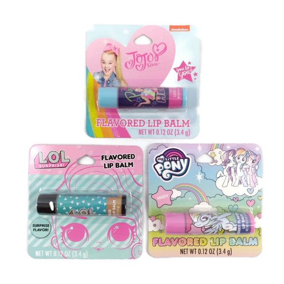 3 Flavored Lip Balms LOL MY LITTLE PONY JOJO SILVA - Picture 1 of 10